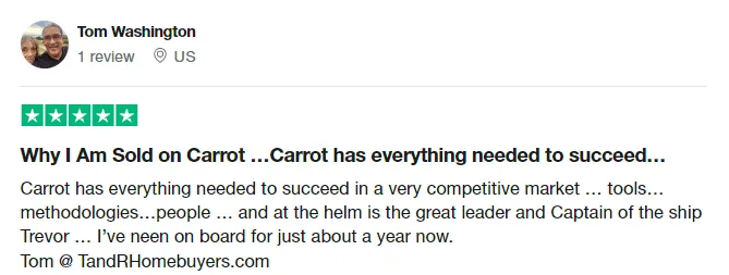 Tom Washington's five-star Carrot review